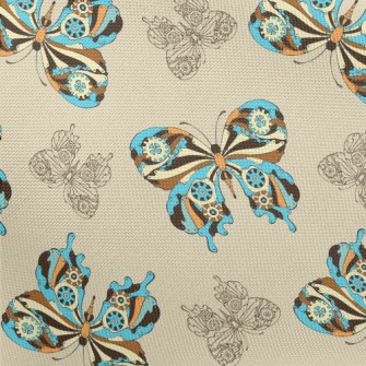 Mysterious Color Butterfly Pongee