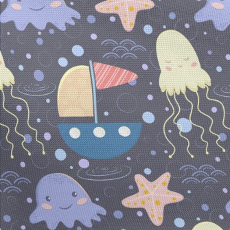 Fantasy Underwater World Pongee