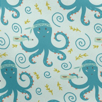 Octopus Holding A Message In A Pongee