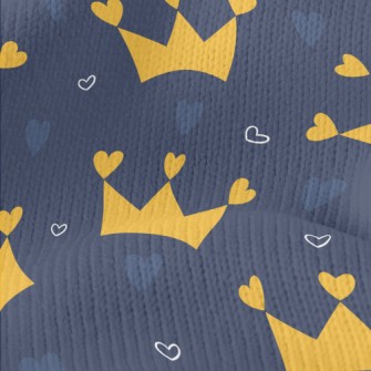 Heart Decorated Crown Stretch Jersey