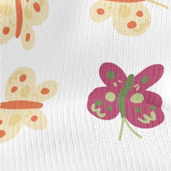 Childlike Style Butterfly Stretch Jersey