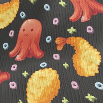 Fried Shrimp And Octopus Hot D Stretch Jersey