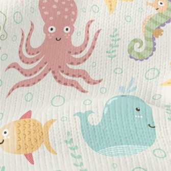 Colorful Underwater Creatures Stretch Jersey