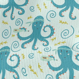 Octopus Holding A Message In A Stretch Jersey