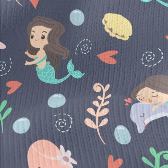 Playful Mermaid Octopus Stretch Jersey