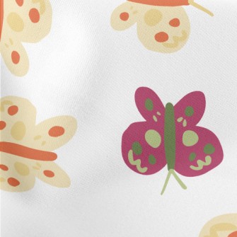 Childlike Style Butterfly Lightweight Cotton Poplin