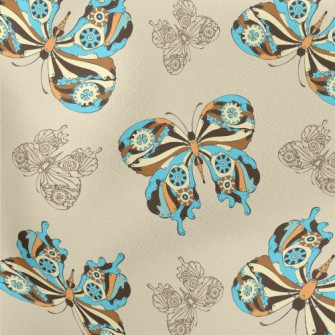 Mysterious Color Butterfly Lightweight Cotton Poplin