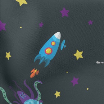 Unknown Planet In Outer Space Lightweight Cotton Poplin