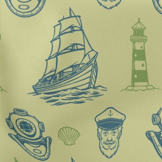 Old Captain Lighthouse Diving Lightweight Cotton Poplin