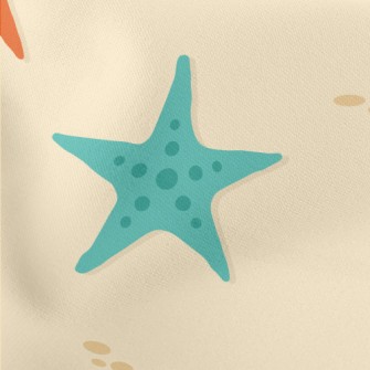 Cute Starfish Lightweight Cotton Poplin