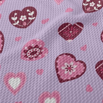 Valentine&#39;s Day Painted He Birdseye Piqué