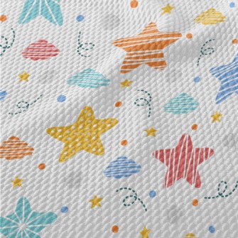 Stripes And Stars Birdseye Piqué