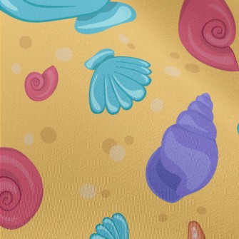 A Variety Of Colorful Shells Chiffon
