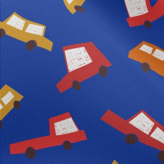 Multi-color Block Cars Chiffon