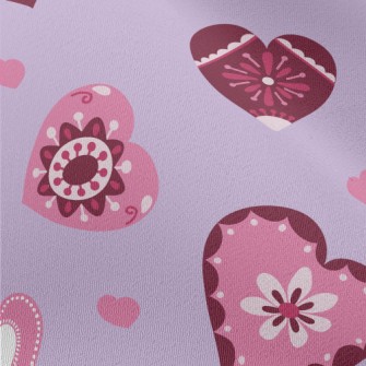 Valentine&#39;s Day Painted He Chiffon