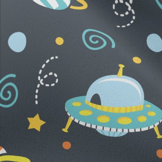 Space Planet UFO Chiffon