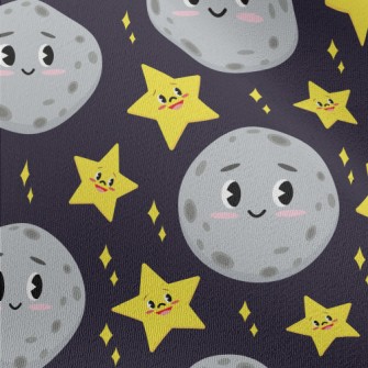 Blushing Moon And Stars Chiffon
