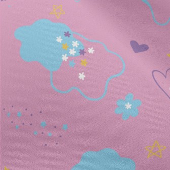 Clouds, Stars, Flowers Chiffon