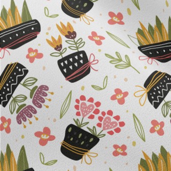 Classic Flower Pots Chiffon