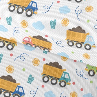 Cartoon Big Truck Waterproof Oxford