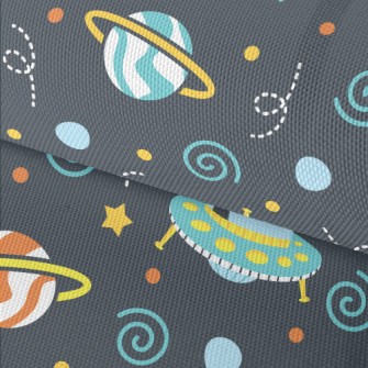 Space Planet UFO Waterproof Oxford