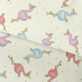 Colorful Birthday Flamingo Waterproof Oxford