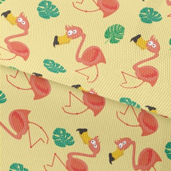 Summer Big-mouthed Flamingo Waterproof Oxford