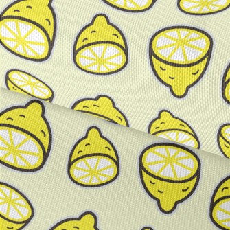 Sour Sliced Lemon Waterproof Oxford