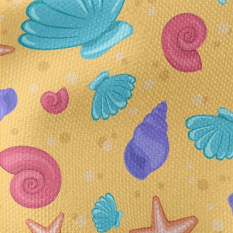 A Variety Of Colorful Shells Waterproof Canvas