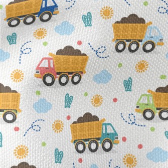 Cartoon Big Truck Waterproof Canvas