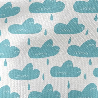 Lines Clouds Raining Waterproof Canvas