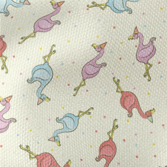 Colorful Birthday Flamingo Waterproof Canvas