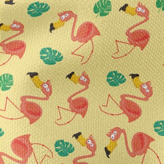 Summer Big-mouthed Flamingo Waterproof Canvas