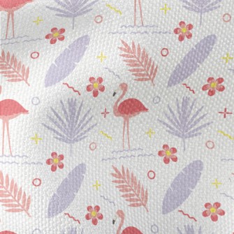 Tropical Flowers And Plants Fl Waterproof Canvas