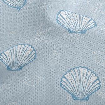 Elegant Shell Starfish Athletic Mesh Flat Back