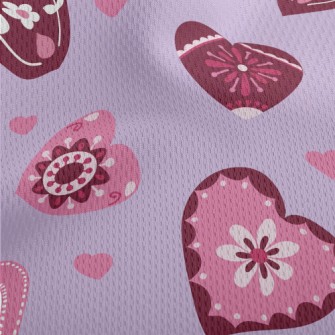 Valentine&#39;s Day Painted He Athletic Mesh Flat Back