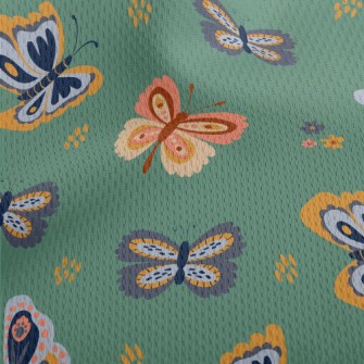 Butterflies Flying Everywhere Athletic Mesh Flat Back