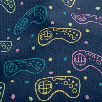 Fluorescent Light Handle Athletic Mesh Flat Back