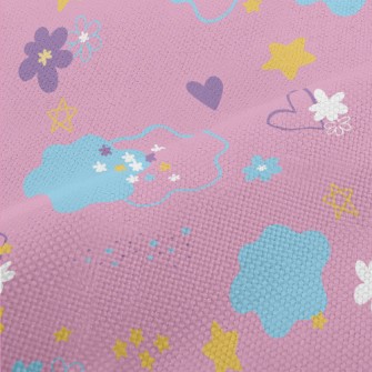 Clouds, Stars, Flowers Performance Linen