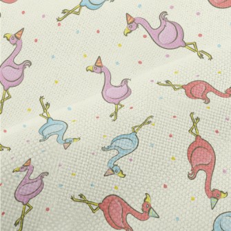 Colorful Birthday Flamingo Performance Linen