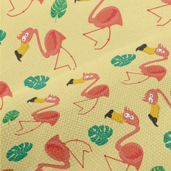 Summer Big-mouthed Flamingo Performance Linen