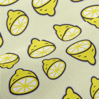 Sour Sliced Lemon Performance Linen