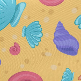 A Variety Of Colorful Shells Twill