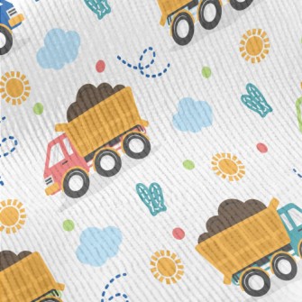 Cartoon Big Truck Standard Corduroy