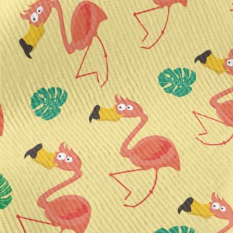 Summer Big-mouthed Flamingo Standard Corduroy