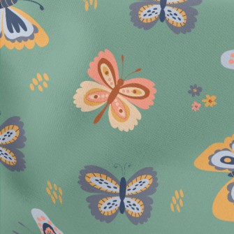 Butterflies Flying Everywhere Stretch Ponte