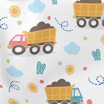 Cartoon Big Truck Stretch Ponte