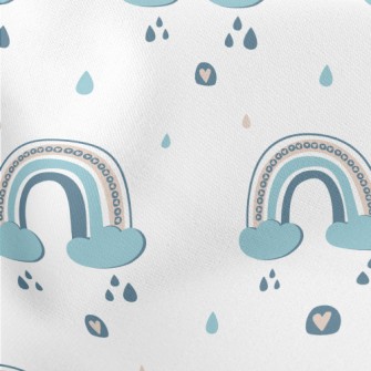 Rainbow Clouds Rainy Day Stretch Ponte
