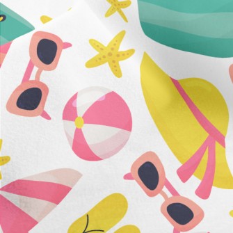 Beach Vacation Supplies Micro Fleece