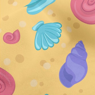 A Variety Of Colorful Shells Micro Fleece